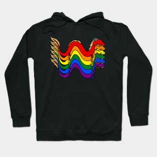 Rainbow Pride Flag Dragons Hoodie